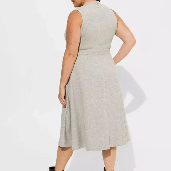 NWT Torrid sz 24 Midi Mock Neck Dress - Picture 6 of 6